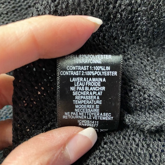 Sanctuary Black Knit Sleeveless Top w Mesh Back w Button Closure. Size S - Picture 5 of 12